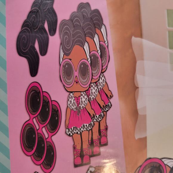 LOL Surprise Craft Kits Set of 8 Girl Party Favor DIY Dress Up Cardboard - Picture 6 of 13